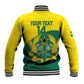 Custom Ghana Black Batters Baseball Jacket Ghanaian Tawny Eagle - Cricket Style