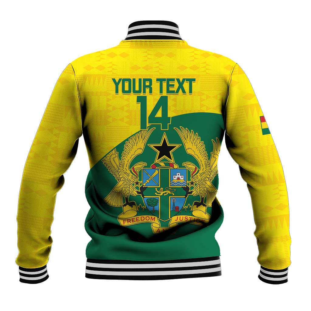 Custom Ghana Black Batters Baseball Jacket Ghanaian Tawny Eagle - Cricket Style