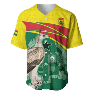 Custom Ghana Black Batters Baseball Jersey Ghanaian Tawny Eagle - Cricket Style