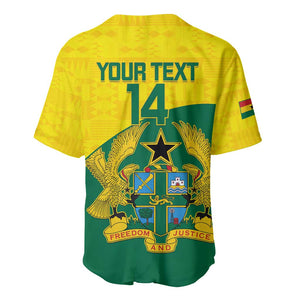Custom Ghana Black Batters Baseball Jersey Ghanaian Tawny Eagle - Cricket Style