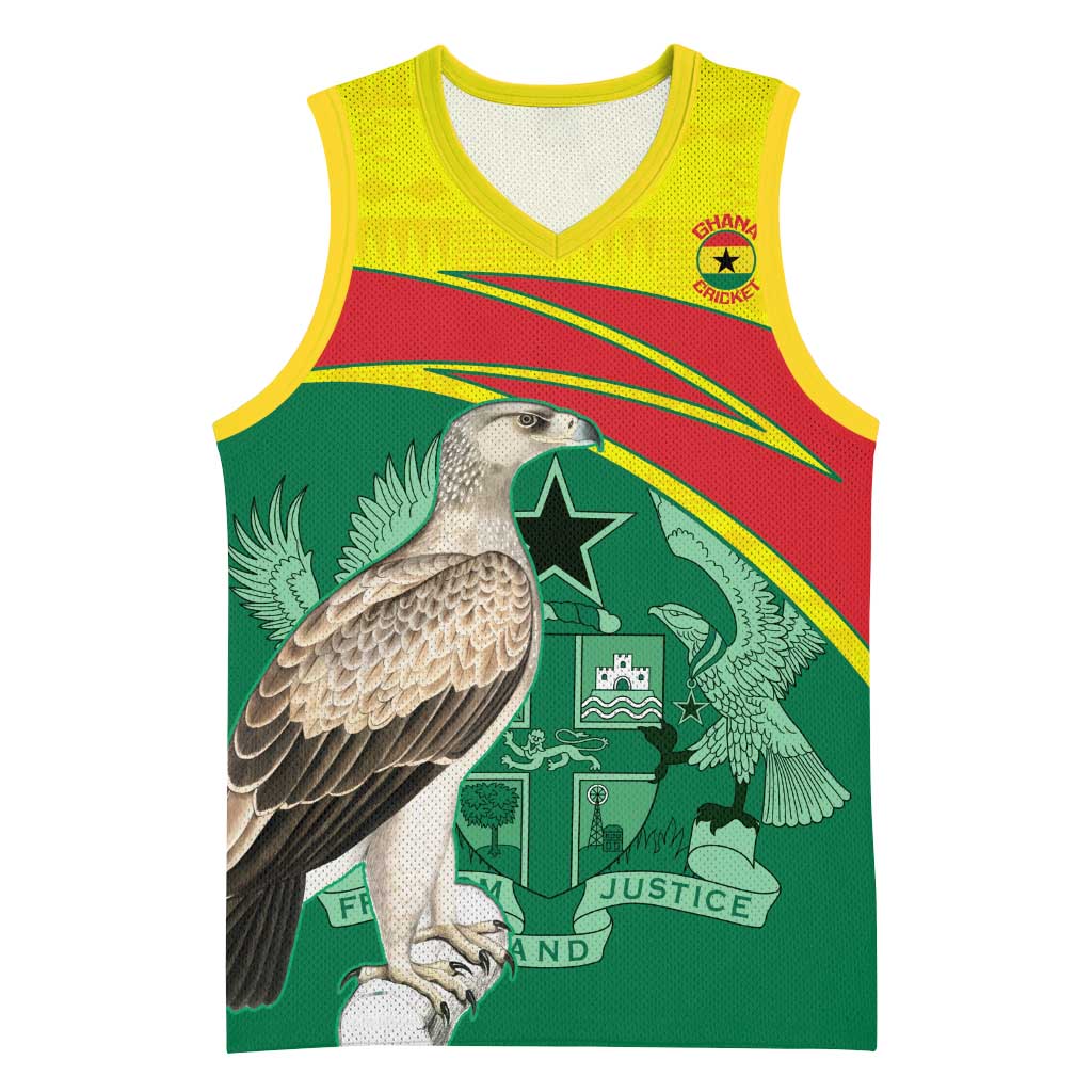 Custom Ghana Black Batters Basketball Jersey Ghanaian Tawny Eagle - Cricket Style - African Pride