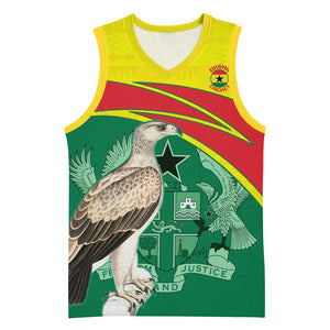 Custom Ghana Black Batters Basketball Jersey Ghanaian Tawny Eagle - Cricket Style - African Pride