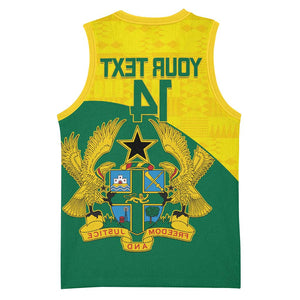 Custom Ghana Black Batters Basketball Jersey Ghanaian Tawny Eagle - Cricket Style - African Pride