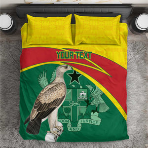 Custom Ghana Black Batters Bedding Set Ghanaian Tawny Eagle - Cricket Style