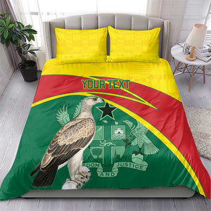 Custom Ghana Black Batters Bedding Set Ghanaian Tawny Eagle - Cricket Style