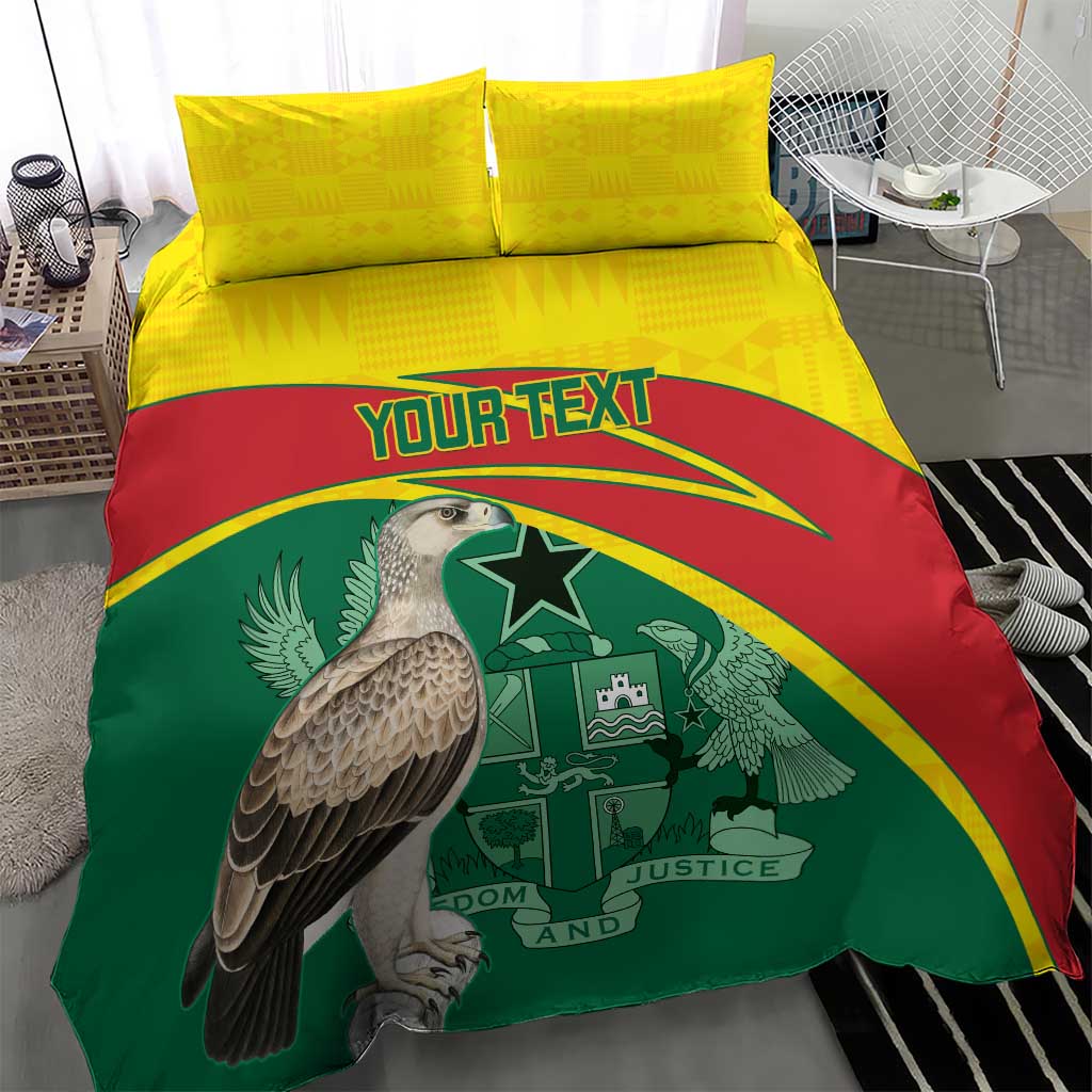 Custom Ghana Black Batters Bedding Set Ghanaian Tawny Eagle - Cricket Style