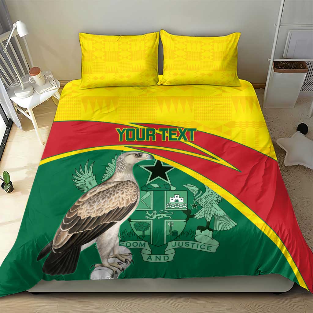 Custom Ghana Black Batters Bedding Set Ghanaian Tawny Eagle - Cricket Style