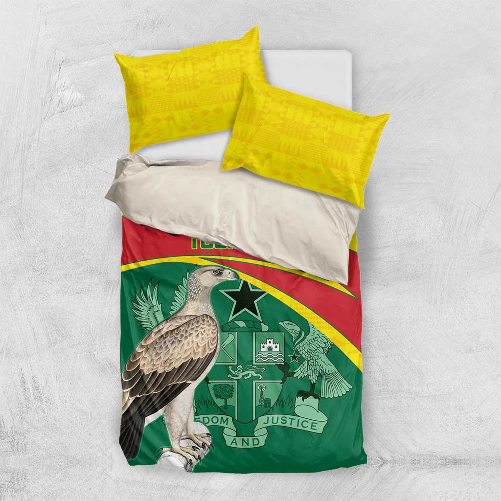 Custom Ghana Black Batters Bedding Set Ghanaian Tawny Eagle - Cricket Style
