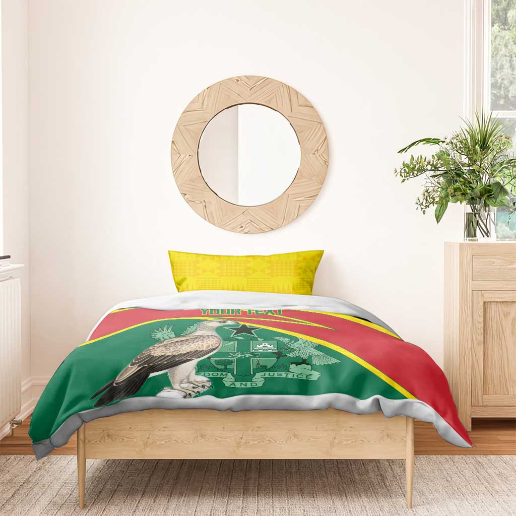Custom Ghana Black Batters Bedding Set Ghanaian Tawny Eagle - Cricket Style
