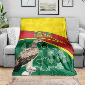 Custom Ghana Black Batters Blanket Ghanaian Tawny Eagle - Cricket Style
