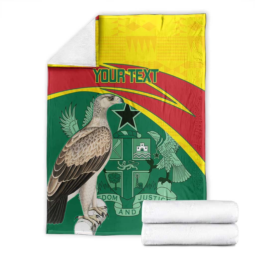 Custom Ghana Black Batters Blanket Ghanaian Tawny Eagle - Cricket Style