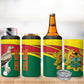 Custom Ghana Black Batters 4 in 1 Can Cooler Tumbler Ghanaian Tawny Eagle - Cricket Style