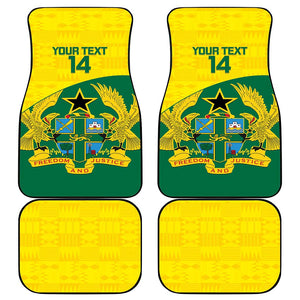 Custom Ghana Black Batters Car Mats Ghanaian Tawny Eagle - Cricket Style