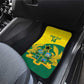Custom Ghana Black Batters Car Mats Ghanaian Tawny Eagle - Cricket Style