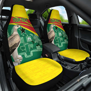 Custom Ghana Black Batters Car Seat Cover Ghanaian Tawny Eagle - Cricket Style