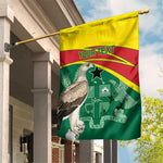 Custom Ghana Black Batters Garden Flag Ghanaian Tawny Eagle - Cricket Style