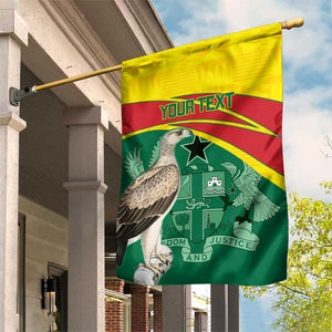 Custom Ghana Black Batters Garden Flag Ghanaian Tawny Eagle - Cricket Style