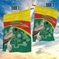 Custom Ghana Black Batters Garden Flag Ghanaian Tawny Eagle - Cricket Style