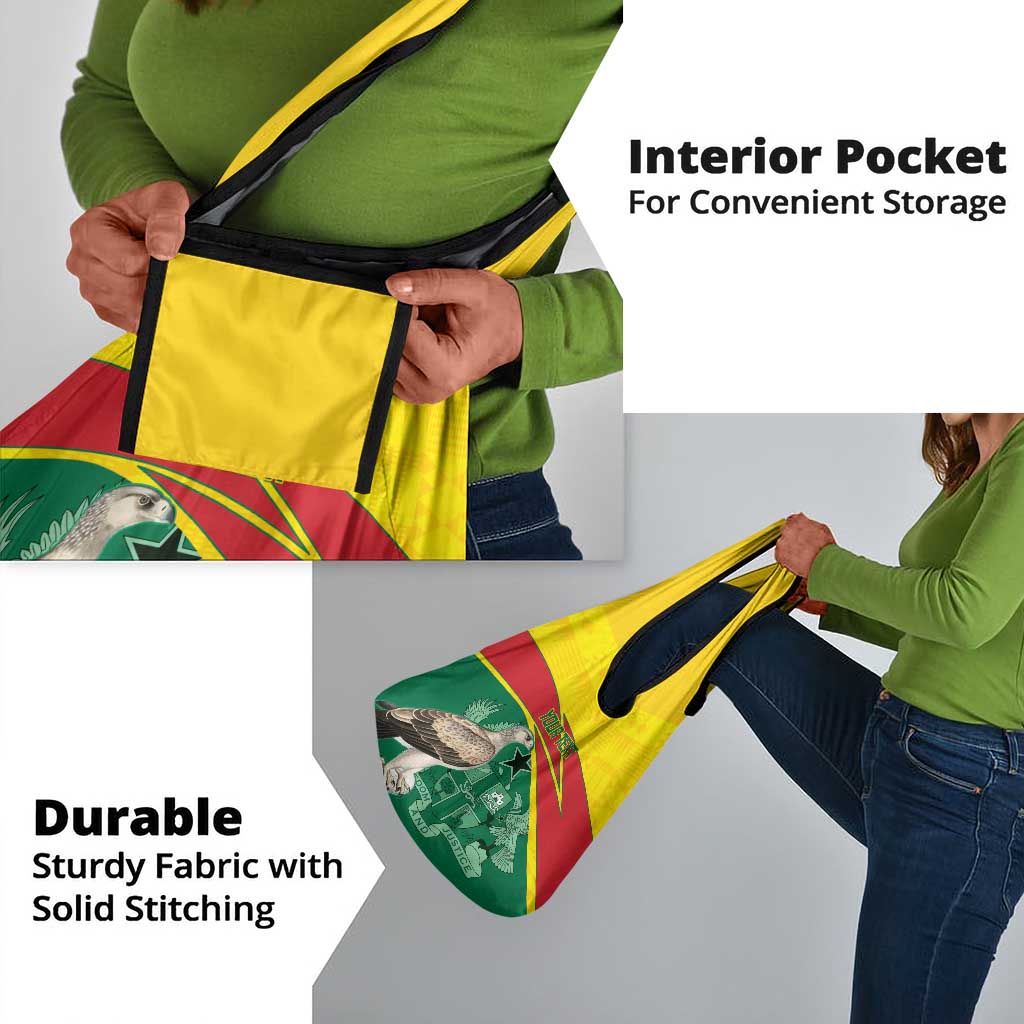 Custom Ghana Black Batters Grocery Bag Ghanaian Tawny Eagle - Cricket Style