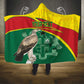 Custom Ghana Black Batters Hooded Blanket Ghanaian Tawny Eagle - Cricket Style