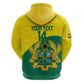 Custom Ghana Black Batters Hoodie Ghanaian Tawny Eagle - Cricket Style