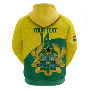 Custom Ghana Black Batters Hoodie Ghanaian Tawny Eagle - Cricket Style