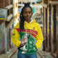 Custom Ghana Black Batters Hoodie Ghanaian Tawny Eagle - Cricket Style