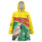 Custom Ghana Black Batters Kid Wearable Blanket Hoodie Ghanaian Tawny Eagle - Cricket Style