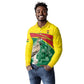 Custom Ghana Black Batters Long Sleeve Polo Shirt Ghanaian Tawny Eagle - Cricket Style