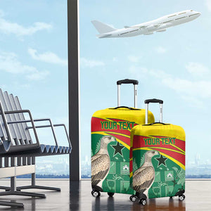 Custom Ghana Black Batters Luggage Cover Ghanaian Tawny Eagle - Cricket Style