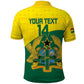 Custom Ghana Black Batters Polo Shirt Ghanaian Tawny Eagle - Cricket Style