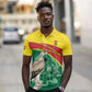 Custom Ghana Black Batters Polo Shirt Ghanaian Tawny Eagle - Cricket Style