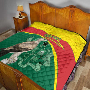 Custom Ghana Black Batters Quilt Ghanaian Tawny Eagle - Cricket Style