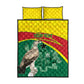 Custom Ghana Black Batters Quilt Bed Set Ghanaian Tawny Eagle - Cricket Style