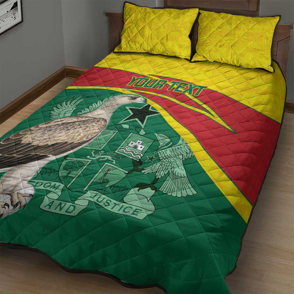Custom Ghana Black Batters Quilt Bed Set Ghanaian Tawny Eagle - Cricket Style