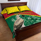 Custom Ghana Black Batters Quilt Bed Set Ghanaian Tawny Eagle - Cricket Style