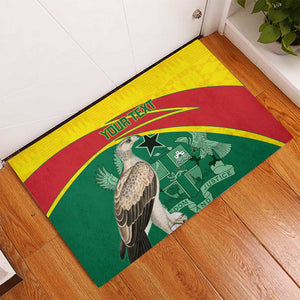 Custom Ghana Black Batters Rubber Doormat Ghanaian Tawny Eagle - Cricket Style