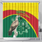 Custom Ghana Black Batters Shower Curtain Ghanaian Tawny Eagle - Cricket Style