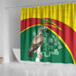 Custom Ghana Black Batters Shower Curtain Ghanaian Tawny Eagle - Cricket Style