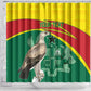 Custom Ghana Black Batters Shower Curtain Ghanaian Tawny Eagle - Cricket Style