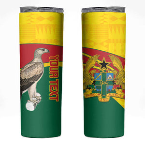 Custom Ghana Black Batters Skinny Tumbler Ghanaian Tawny Eagle - Cricket Style