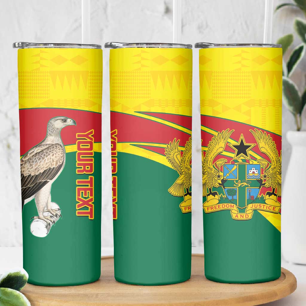 Custom Ghana Black Batters Skinny Tumbler Ghanaian Tawny Eagle - Cricket Style