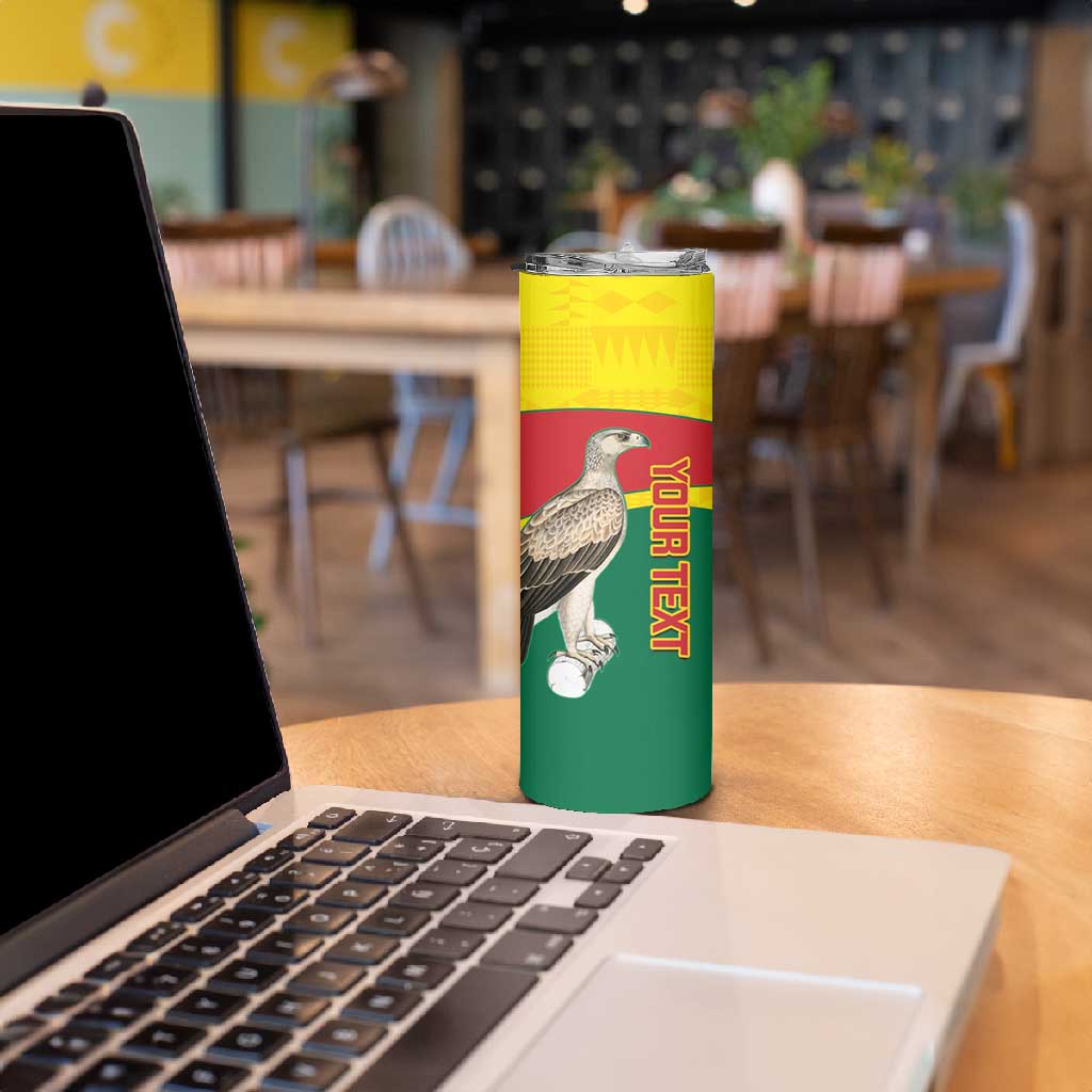 Custom Ghana Black Batters Skinny Tumbler Ghanaian Tawny Eagle - Cricket Style