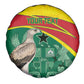 Custom Ghana Black Batters Spare Tire Cover Ghanaian Tawny Eagle - Cricket Style