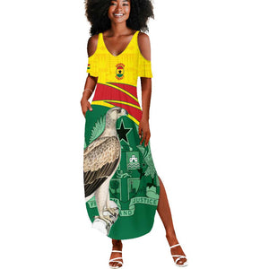 Custom Ghana Black Batters Summer Maxi Dress Ghanaian Tawny Eagle - Cricket Style