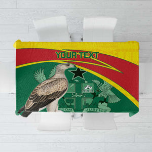Custom Ghana Black Batters Tablecloth Ghanaian Tawny Eagle - Cricket Style