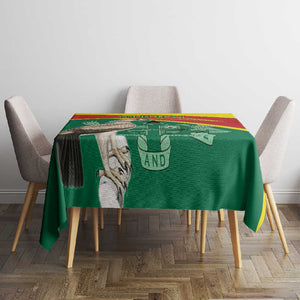 Custom Ghana Black Batters Tablecloth Ghanaian Tawny Eagle - Cricket Style