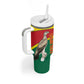 Custom Ghana Black Batters Tumbler With Handle Ghanaian Tawny Eagle - Cricket Style