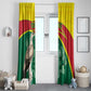 Custom Ghana Black Batters Window Curtain Ghanaian Tawny Eagle - Cricket Style