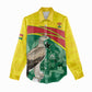 Custom Ghana Black Batters Women Casual Shirt Ghanaian Tawny Eagle - Cricket Style